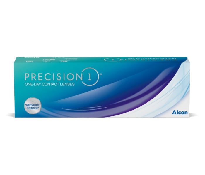 Precision1. Lente de contacto blando, para uso diario. Caja con 30 lentes de contacto blandos para miopía, hipermetropía. Óptica online Optisalud.