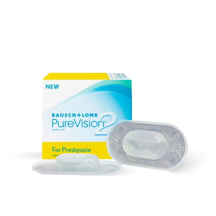 Lentes de contacto Purevision2 Multifocal para Presbicia del Laboratorio Bausch&Lomb. Miopía o Hipermetropía. Óptica Online Optisalud. Lentes de Contacto Chile, Temuco, Santiago, Concepción, Antofagasta, Talcahuano, Puerto Montt, Temuco.